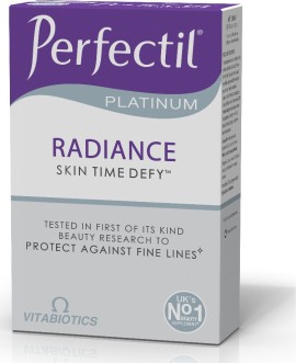 Vitabiotics Συμπλήρωμα Διατροφής για Υγεία Επιδερμίδας Perfectil Platinum Radiance Skin Time Defy 60tabs