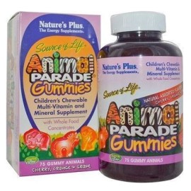 Natures Plus Πολυβιταμίνη Για Παιδιά Source Of Life Animal Parade Kids Gummies 75 Μασώμενα Ζωάκια