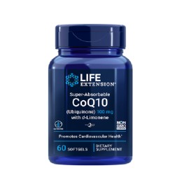 Συμπλήρωμα Διατροφής Συνένζυμο Q10 Με d- Limonene Super-Absorbable CoQ10 100mg With d-Limonene  Life Extension 60 softgels