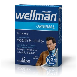 Vitabiotics Ανδρικό Συμπλήρωμα Διατροφής για Τόνωση Wellman Original 30tabs