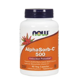 Αντιοξειδωτική Φόρμουλα  Alphasorb C 500 mg Now 90 v.caps