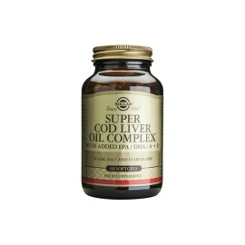Μουρουνέλαιο με βιταμίνες Α και D Super Cod Liver Oil Complex Solgar 60 softgels