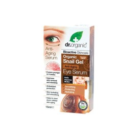 Αντιγηραντικός Ορός Ματιών με Έκκριμα από Σαλιγκάρι Με Αναπλαστικές Iδιότητες Organic  Snail Gel Eye Serum Dr. Organic 15ml