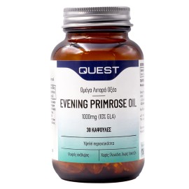 Ελαιο Νυχτολούλουδου Extra Evening Primrose Oil 1000mg (10% GLA) Quest Caps 30τμχ