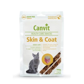 Σνακ Γάτας για Τρίχωμα και Γούνα Cat Skin & Coat Canvit 100 g