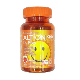 Βιταμίνη D3 Sun Σε Ζελεδάκια Με Γεύση Φράουλα Για Παιδιά  Altion Kids 60 τμχ