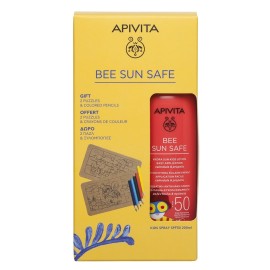 Apivita Promo Bee Sun Safe Ενυδατική Αντηλιακή Λοσιόν για Παιδιά SPF50 200ml & ΔΩΡΟ 2 Παζλ και Ξυλομπογιές