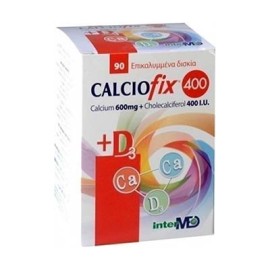 Intermed Calciofix 400 Συμπλήρωμα Διατροφής 600mg Ca & 400IU D3 90 tabs