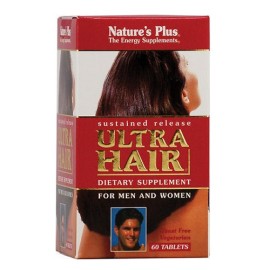 Natures Plus Πολυβιταμίνες για Επανόρθωση Τρίχας Ultra Hair 60 tabs