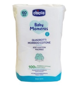 Chicco Μαντηλάκια από Μαλακό Βαμβάκι Baby Moments 60τμχ.