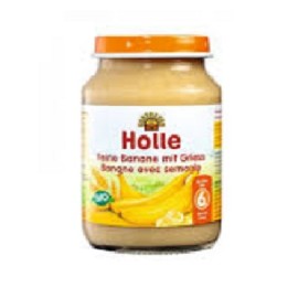 Βιολογική Κρέμα Μπανάνα Σιμιγδάλι Holle 190 gr