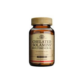 Φόρμουλα μετάλλων & Ιχνοστοιχείων Chelated Solamins Multi Mineral Solgar 90 caps