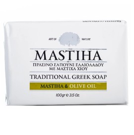 Mastihashop Mastiha Traditional Greek Soap Mastiha & Olive Oil Πράσινο Σαπούνι Ελαιολάδου με Μαστίχα Χίου 100g