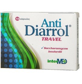 Intermed Anti Diarrol Travel Προβιοτικά για την Διάρροια 10 κάψουλες
