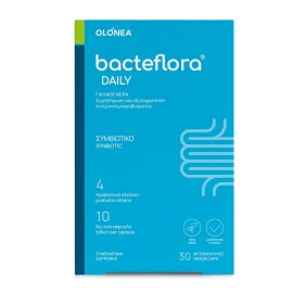 Olonea Συμβιωτικό με Προβιοτικά & Πρεβιοτικό Bacteflora Daily 4/10 30 caps