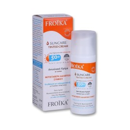 Αντηλιακή Κρέμα Προσώπου με Χρώμα Suncare Tinted Cream SPF50+  Froika 50ml