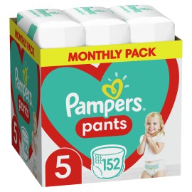 Πάνες-Βρακάκι No.5  (12-17 kg) Μηνιαία Συσκευασία  Pants Monthly Pack Pampers 152 τμχ
