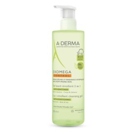 Μαλακτικό Ζέλ Καθαρισμού 2 σε 1 Gel Lavant Emollient Exomega Control 2 in 1 A Derma 500 ml