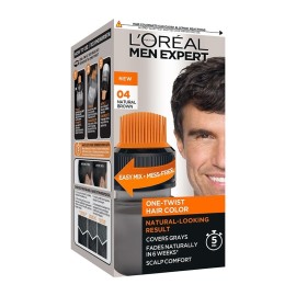 LOreal Men Expert  Ανδρική Βαφή Μαλλιών Φυσικό Καστανό 04 One Twist Hair Colour Natural Brown 04 50ml
