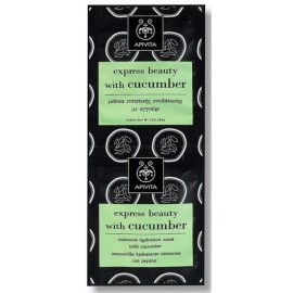 Μάσκα Ενυδάτωσης Με Αγγούρι Cucumber Face Mask Express Beauty Apivita 2x8ml