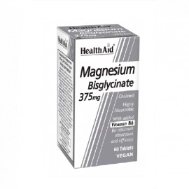 Χηλικό Μαγνήσιο & Βιταμίνη Β6 Magnesium Bisglycinate 375mg & Vitamin B6 Health Aid 60 tabs