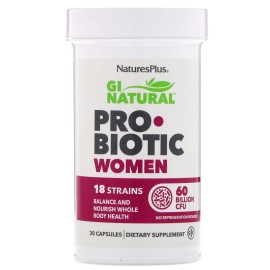 Natures Plus Προβιοτικά Για Γυναίκες Με Πρεβιοτικές Ίνες Gi Natural Probiotic & Cranberry Women  30 caps