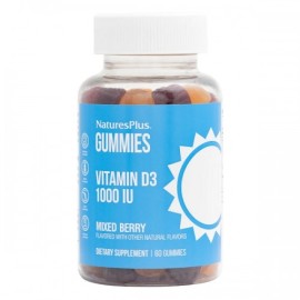 Natures Plus Βιταμίνη D3 με γεύση μούρων Vitamin D3 1000 IU 60ζελεδάκια