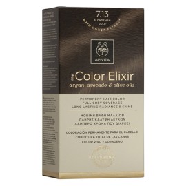 Βαφή Μαλλιών Ξανθό Σαντρέ Μελί   7.13 Blonde Ash Gold My Color Elixir Apivita 1 τμχ