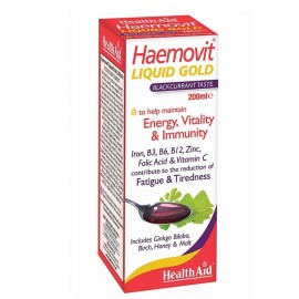 Συμπλήρωμα Διατροφής Βιταμινών Και Σιδήρου Haemovit Liquid Gold™ Tonic Health Aid 200 ml