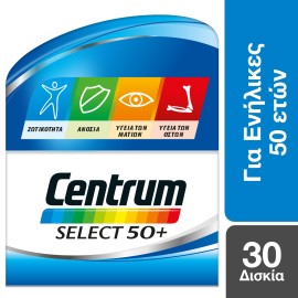Centrum Πολυβιταμίνη Για Ενήλικες Άνω Των 50 Ετών Select 50+ 30 tabs