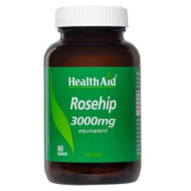 Health Aid Rosehip 3000mg Συμπλήρωμα Διατροφής με Εκχύλισμα Καρπών Αγριοτριανταφυλλιάς με Βιταμίνη C 60tabs
