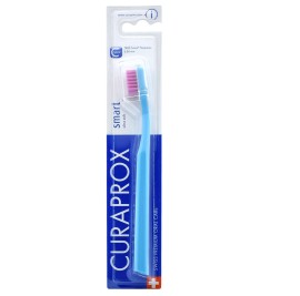 Curaden Curaprox CS Smart Οδοντόβουρτσα για Ενήλικες και Παιδιά 5+ ετών Γαλάζιο / Ροζ