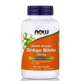 Συμπλήρωμα Διατροφής Για Ενίσχυση Μνήμης Ginkgo Biloba 120 mg Now 100 vcaps