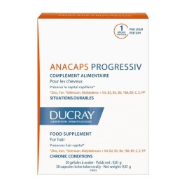 Συμπλήρωμα Διατροφής Κατά της Τριχόπτωσης Anacaps Progressiv Ducray 30 caps