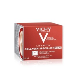 Κρέμα Νύχτας Προσώπου Επανόρθωσης Βαθιών & Κάθετων Ρυτίδων Liftactiv Collagen Specialist Night Vichy 50 ml