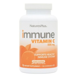 Natures Plus Βιταμίνη C 500 mg Μασώμενα Δισκία Immune Vitamin C 100chew tabs