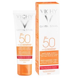 Αντηλιακό Προσώπου Kατά Tων Ρυτίδων SPF50 Anti-Age 3-in-1 Vichy 50 ml