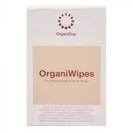 Μαντηλάκια Περιόδου  Organi Wipes Organic Cup 10 τμχ