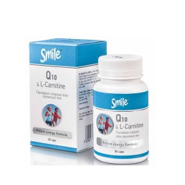 Smile Συμπλήρωμα Διατροφής για Ενέργεια  Coenzyme Q10 & L-Carnitine 30 Caps