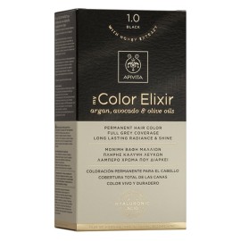 Βαφή Μαλλιών Μαύρο 1.0 My Color Elixir Apivita 50 ml