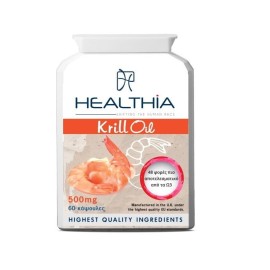Healthia Λιπαρά οξέα Krill Oil 500mg 60caps