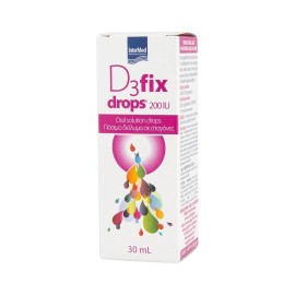 Unipharma Bιταμίνη D3 200IU D3 Fix Drops 30ml