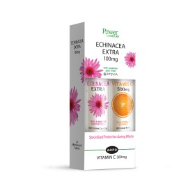 Power Health Promo Εχινάκεια Echinacea Extra & ΔΩΡΟ Βιταμίνη C 500 24+20 αναβράζοντα δισκία