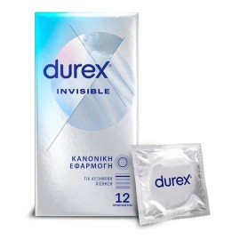 Προφυλακτικά Invisible Durex 12 τμχ