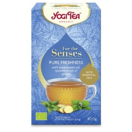 Βιολογικό Αγιουβερδικό Τσάι For The Senses Pure Freshness Yogi Tea 20 φακελάκια