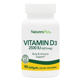 Βιταμίνη D3 Vitamin D3 2500 IU Natures Plus 90 softgels