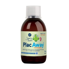PlacAway Παιδικό Στοματικό Διάλυμα Προστατεύει από την Τερηδόνα και την Ουλίτιδα 6+ Junior Teeth 250ml