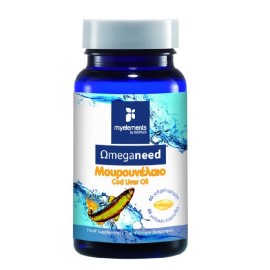 Μουρουνέλαιο Cod Liver Ωmeganeed  MyElements 60 softgels