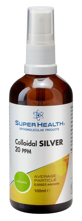 SUPER HEALTH COLLOIDAL SILVER 20PPM VEGAN 100ml