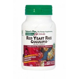 Συμπλήρωμα Διατροφής Με Μαγία Κόκκινου Ρυζιού για την Μείωση της Χοληστερίνης  Red Yeast Rice/Gugulipid Natures Plus 60 tabs